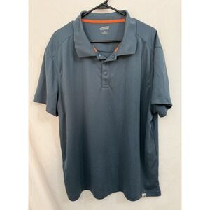 Duluth Trading 40 Grit Polo Shirt Mens XL Blue Performance Golf Standard Fit